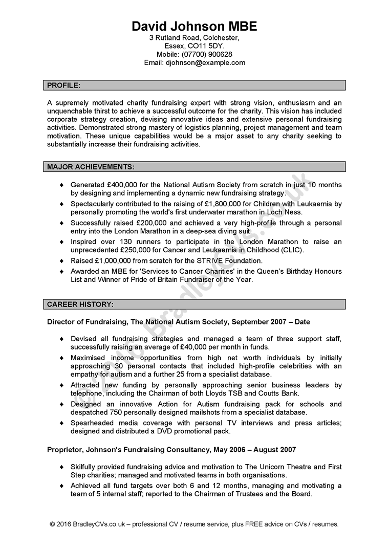 Personal Statement for Resume | Professional Profile