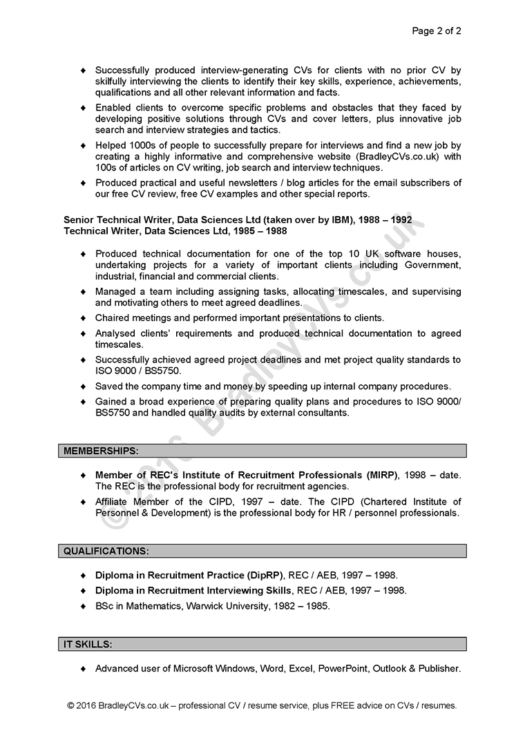 Cv Skills Examples